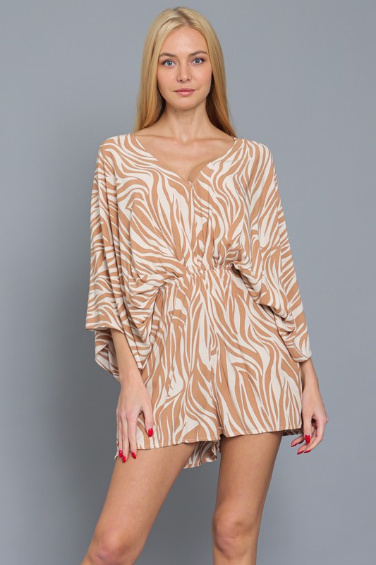 Casual Zebra Romper