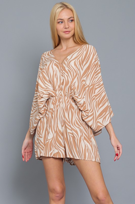 Casual Zebra Romper