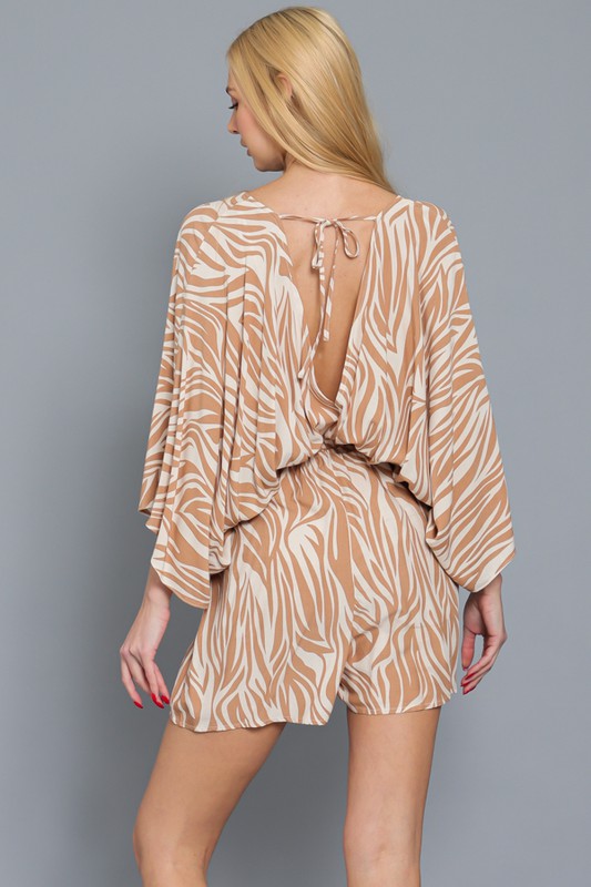 Casual Zebra Romper