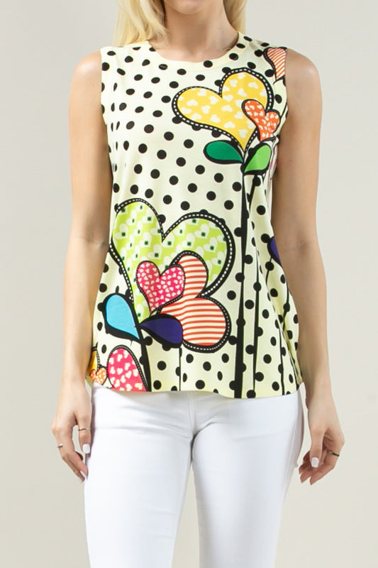 Dots & Heart Top