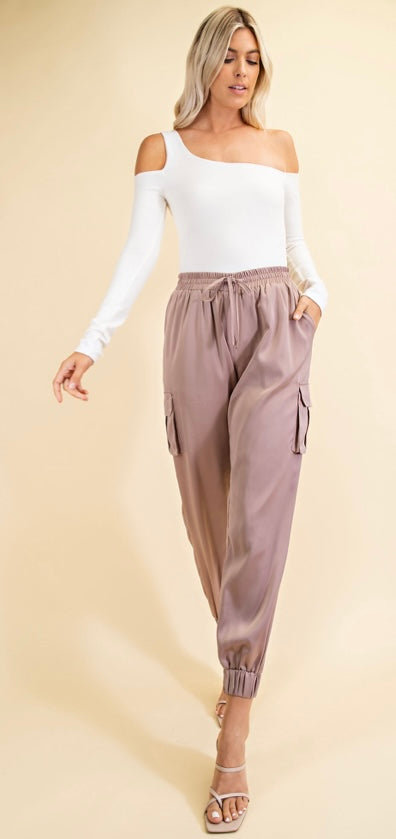 Sattin Jogger Pants