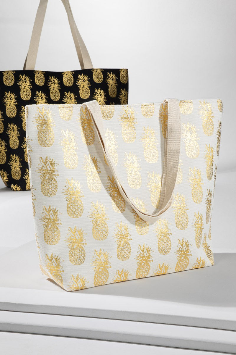 Metallic Pineapple Bag