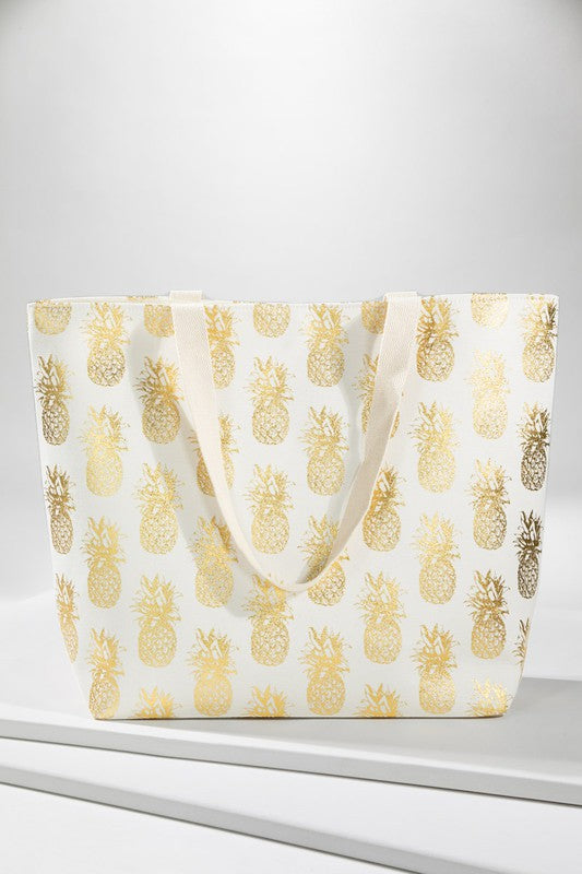 Metallic Pineapple Bag