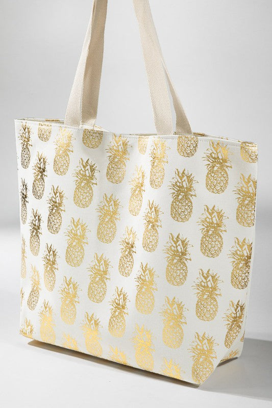 Metallic Pineapple Bag