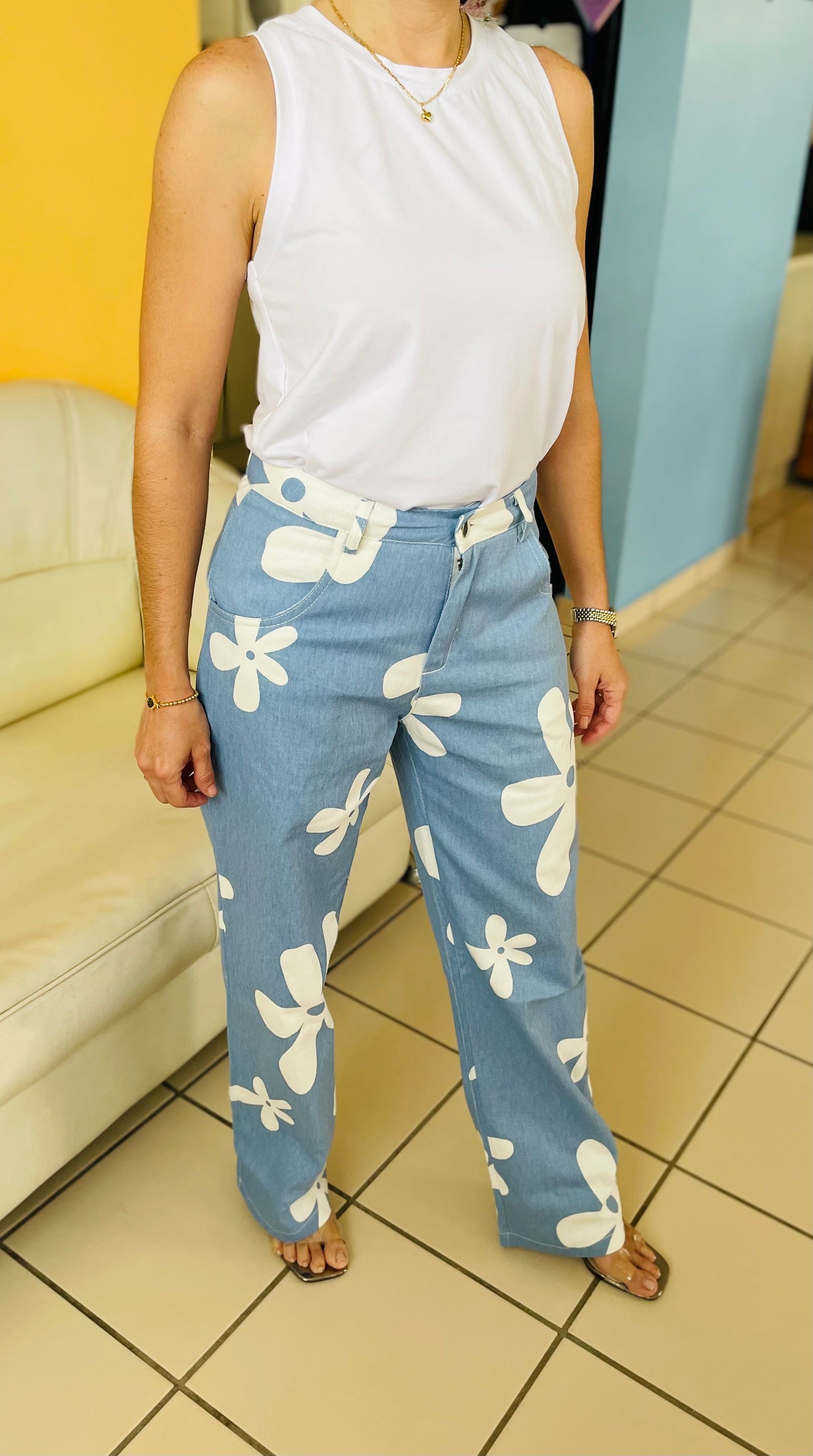 Floral Denim