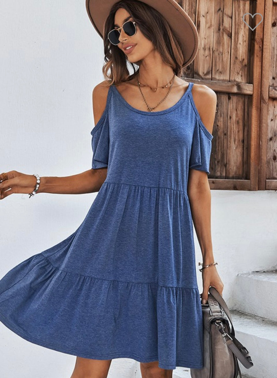 Cut Out Shoulder Mini Dress